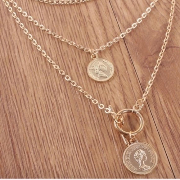 LAST! BEST SELLER! Gold layered pendant choker - Picture 2 of 7